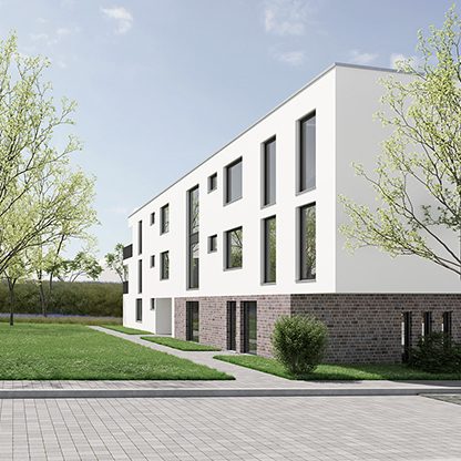 Bauprojekt der Firma Wunschhaus Living GmbH eines Mehrfamilienhauses in Bad Friedrichshall